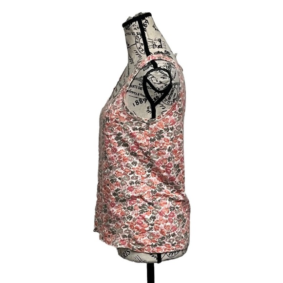 Ann Taylor LOFT Sleeveless Blouse Womens  Floral Tank Top New Preppy Casual XS - Picture 4 of 9